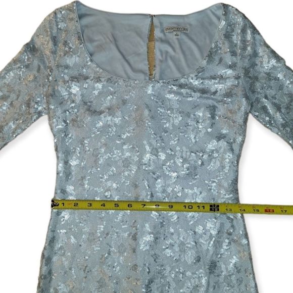 NY&C Silver Lace Sequin Dress, Size 0 NWOT - Picture 12 of 15